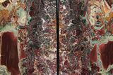 Tall Red and Yellow Jasper Bookends - Marston Ranch, Oregon #382140-2